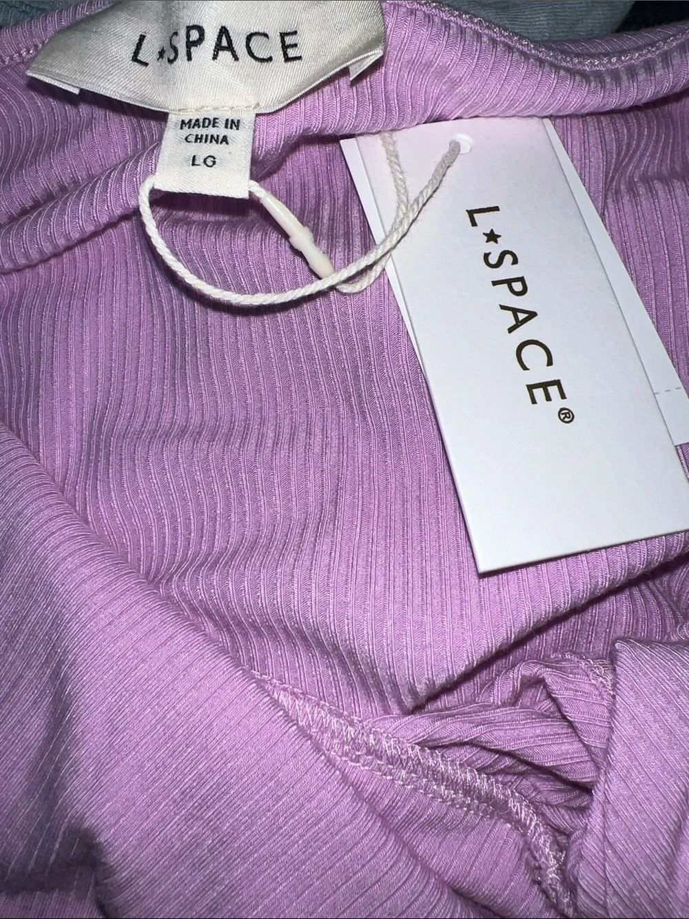 l*space Callie Lilac Front Halter Camisole NWT size Large
